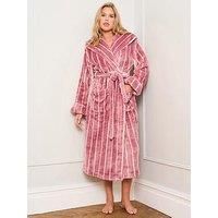 Jim Jam The Label Lilas Stripe Dressing Gown - Lilas