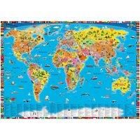 Global 138cm x 98 cm Children's political wall map