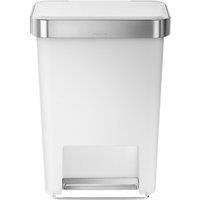 simplehuman 45 Litre Plastic Pedal Bin With Liner Pocket