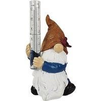Gnome Shaped Resin Rain Gauge In 2 Options And 2 Colours - Blue