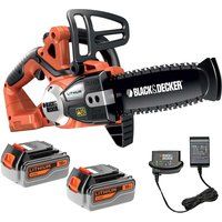 Black and Decker GKC1820L 18v Cordless Chainsaw 200mm 2 x 4ah Li-ion Charger