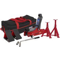 Sealey 1020LE Low Entry Yankee Trolley Jack Kit 2 Tonne Red