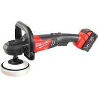 Milwaukee M18 FAP180 Fuel 18v Cordless Brushless Polisher 180mm 2 x 5ah Li-ion Charger Case
