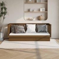 Day Bed Honey Brown 90x190 cm Solid Wood Pine