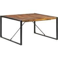 Dining Table 140x140x75 cm Solid Wood with Sheesham Finish