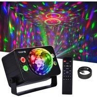 Disco Ball Dj Party Light Laser Projector Light Red and Green Laser Uv, Led Light 6-Color Voice