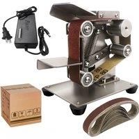 220V Mini Belt Sander Grinder DIY Electrical Band Grinding Machine Sharpening Tool for Polishing