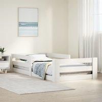 Berkfield Home Bed Frame without Mattress White 100x200 cm Solid Wood Pine