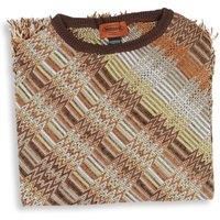 Missoni Geometric Knit Sweater Fringed Knit  -  Scarves & Shawls  - Multicolor