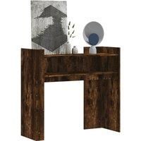 Console Table Smoked Oak 100x35x90 cm Engineered Wood