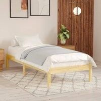 Bed Frame Solid Wood Pine 100x200 cm