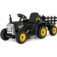 12V Kids Ride On Tractor W/ Trailer Electric 3-Gear-Shift Ground Loader Toy Car