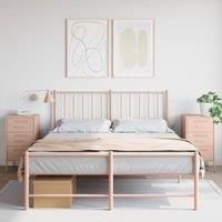 Berkfield Home Bedside Cabinets 2 pcs Pink 36x39x68 cm Steel | Size: 36 x 39 x 68 cm
