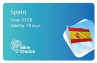 eSimChoice Spain Travel eSIM - 30 Days - 20GB