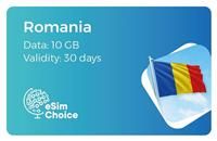 eSimChoice Romania Travel eSIM - 30Days - 10GB
