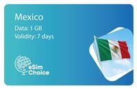 eSimChoice Mexico Travel eSIM - 7 Days - 1GB