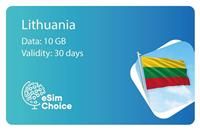 eSimChoice Lithuania Travel eSIM - 30 Days - 10GB