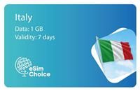eSimChoice Italy Travel eSIM - 7 Days - 1GB