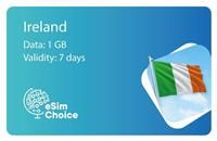 eSimChoice Ireland Travel eSIM - 7 Days - 1GB