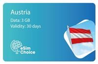 eSimChoice Austria Travel eSIM - 30 Days - 3GB