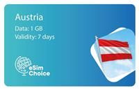 eSimChoice Austria Travel eSIM - 7 Days - 1GB