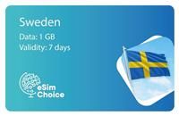 eSimChoice Sweden Travel eSIM - 7 Days - 1GB