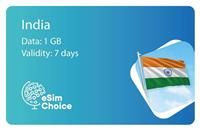 eSimChoice India Travel eSIM - 7 Days - 1GB