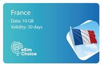eSimChoice France Travel eSIM - 30 Days - 10GB