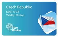 eSimChoice Czech Republic Travel eSIM - 30 Days - 10GB