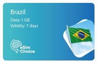 eSimChoice Brazil Travel eSIM - 7 Days - 1GB
