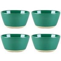 Colour Me Happy Set of 4 Cereal Bowl 13.5cm Green