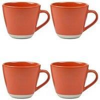 Colour Me Happy Set of 4 Orange Mug