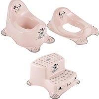 Keeeper Minnie And Mickey Mouse Baby Potty toilet Seat & Double Step Stool Set