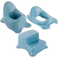 Keeeper Blue Baby Potty toilet Seat & Double Step Stool